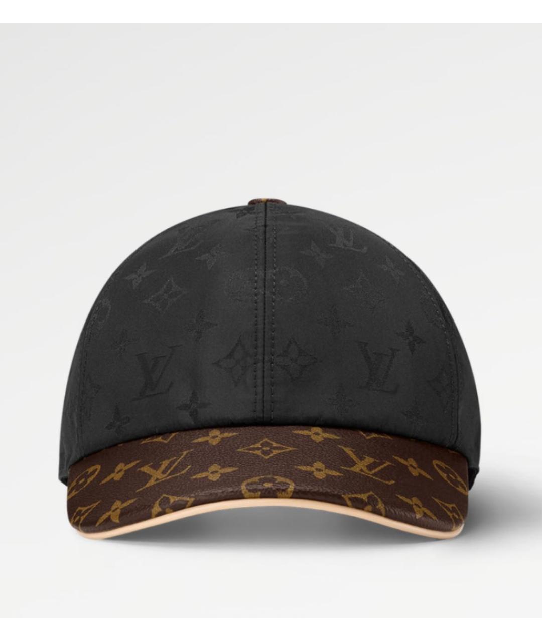 LOUIS VUITTON Черная кожаная кепка, фото 5