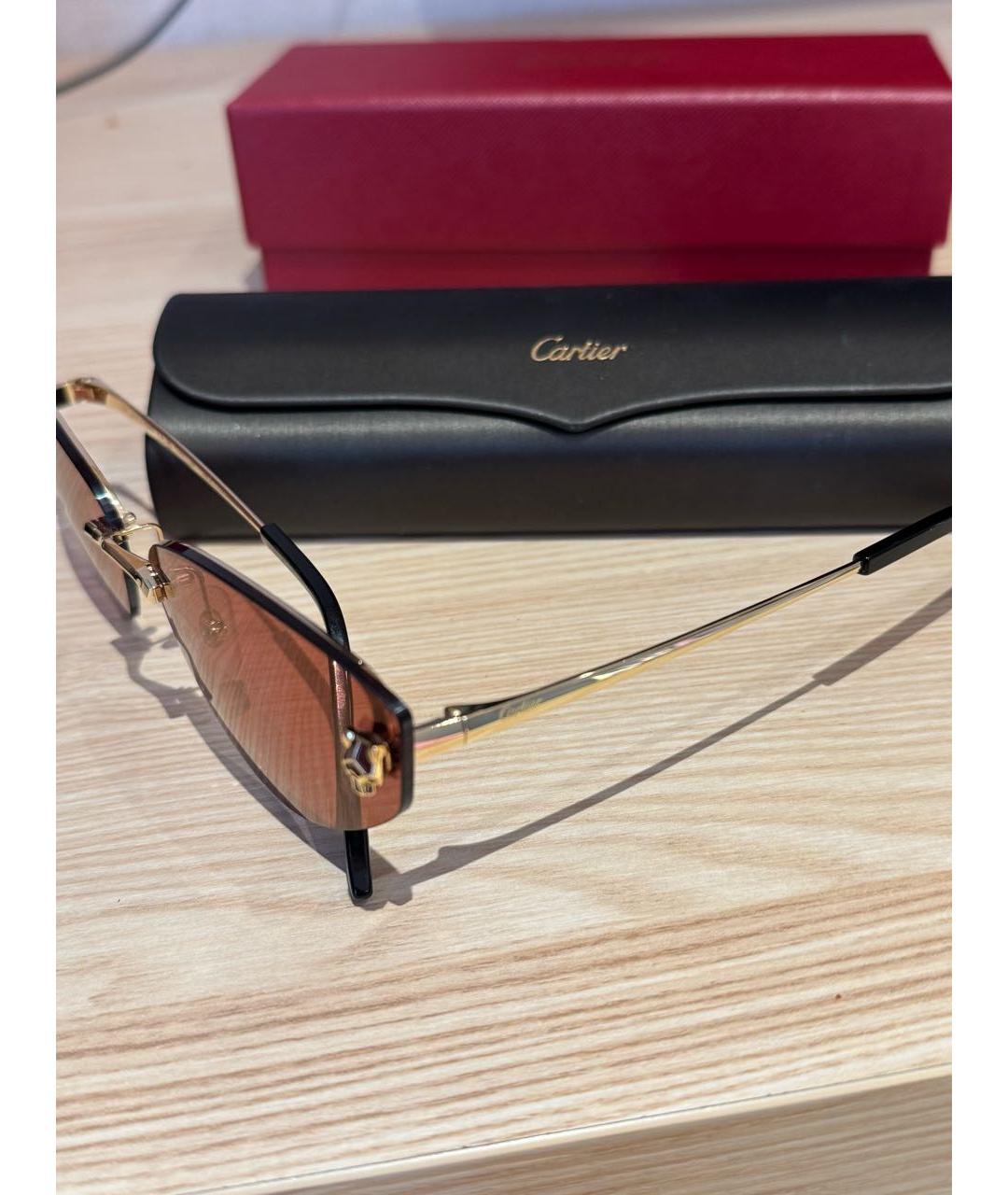CARTIER Бордовые солнцезащитные очки, фото 4