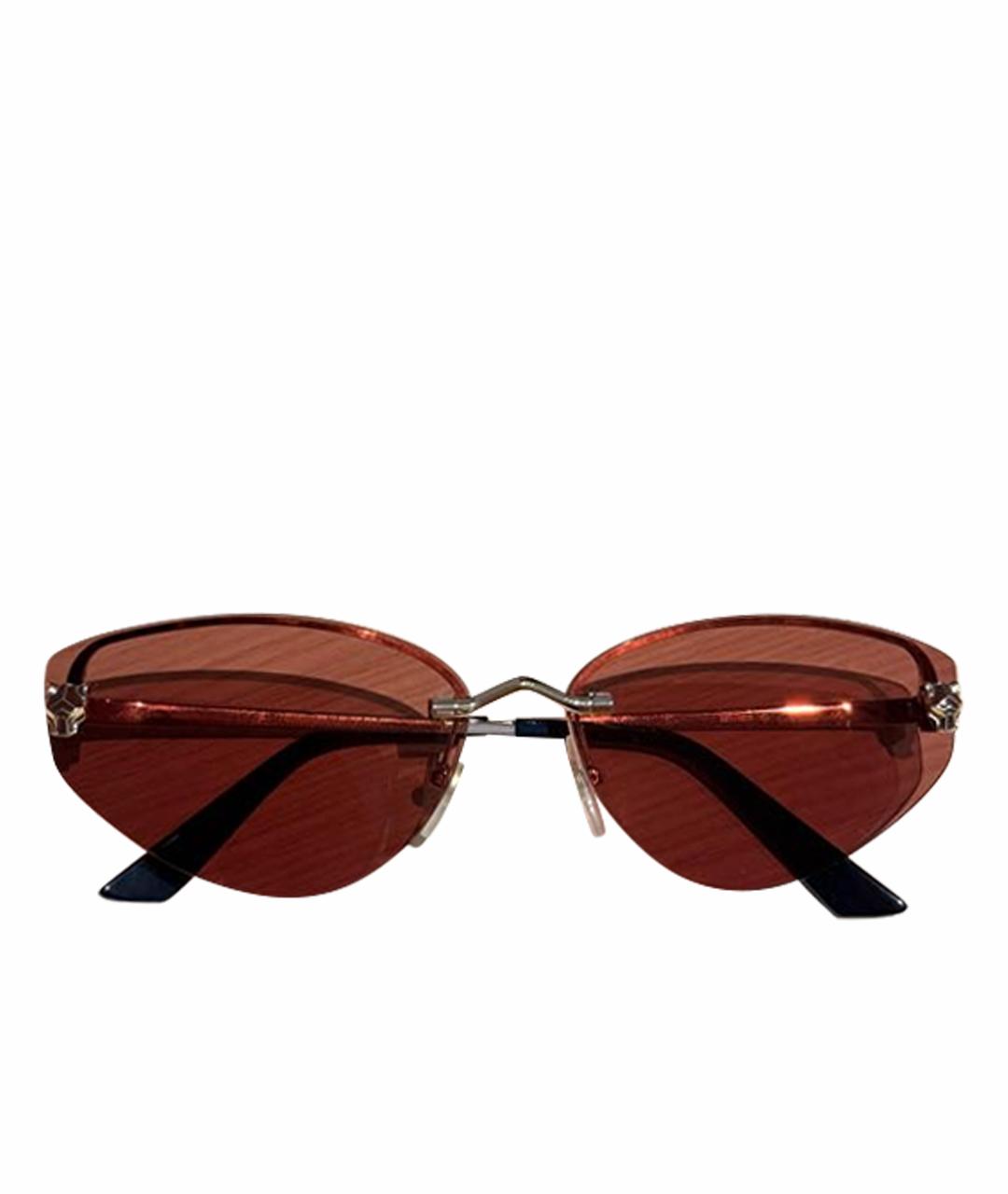 CARTIER Бордовые солнцезащитные очки, фото 1