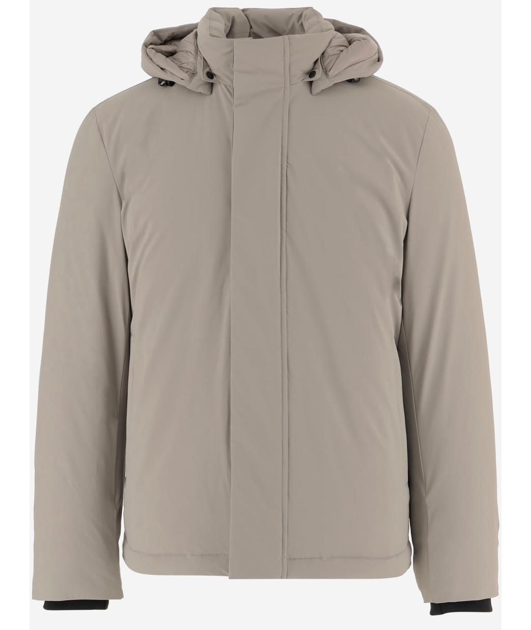 WOOLRICH Бежевая полиамидовая куртка, фото 4