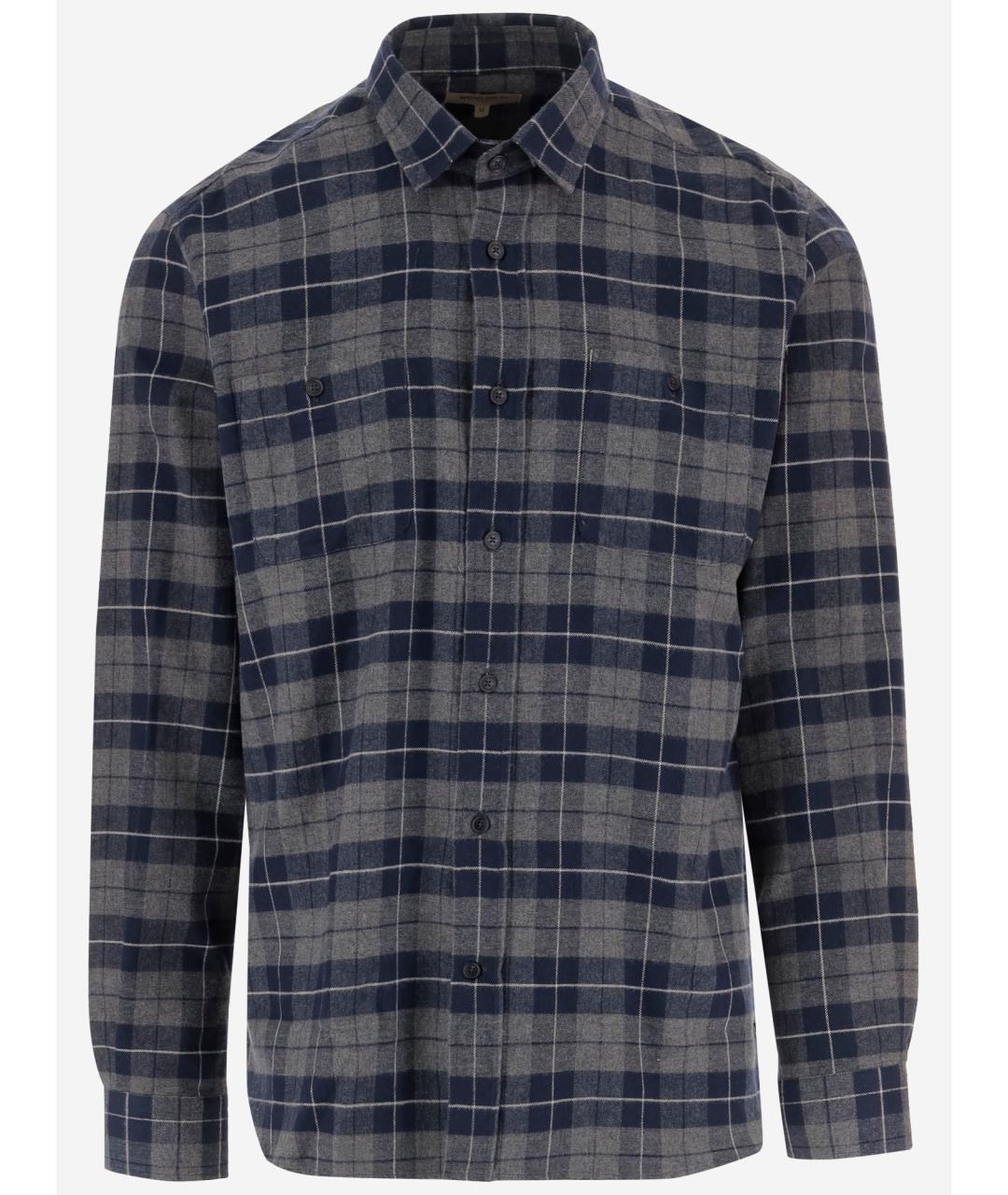 WOOLRICH Синяя хлопковая кэжуал рубашка, фото 4