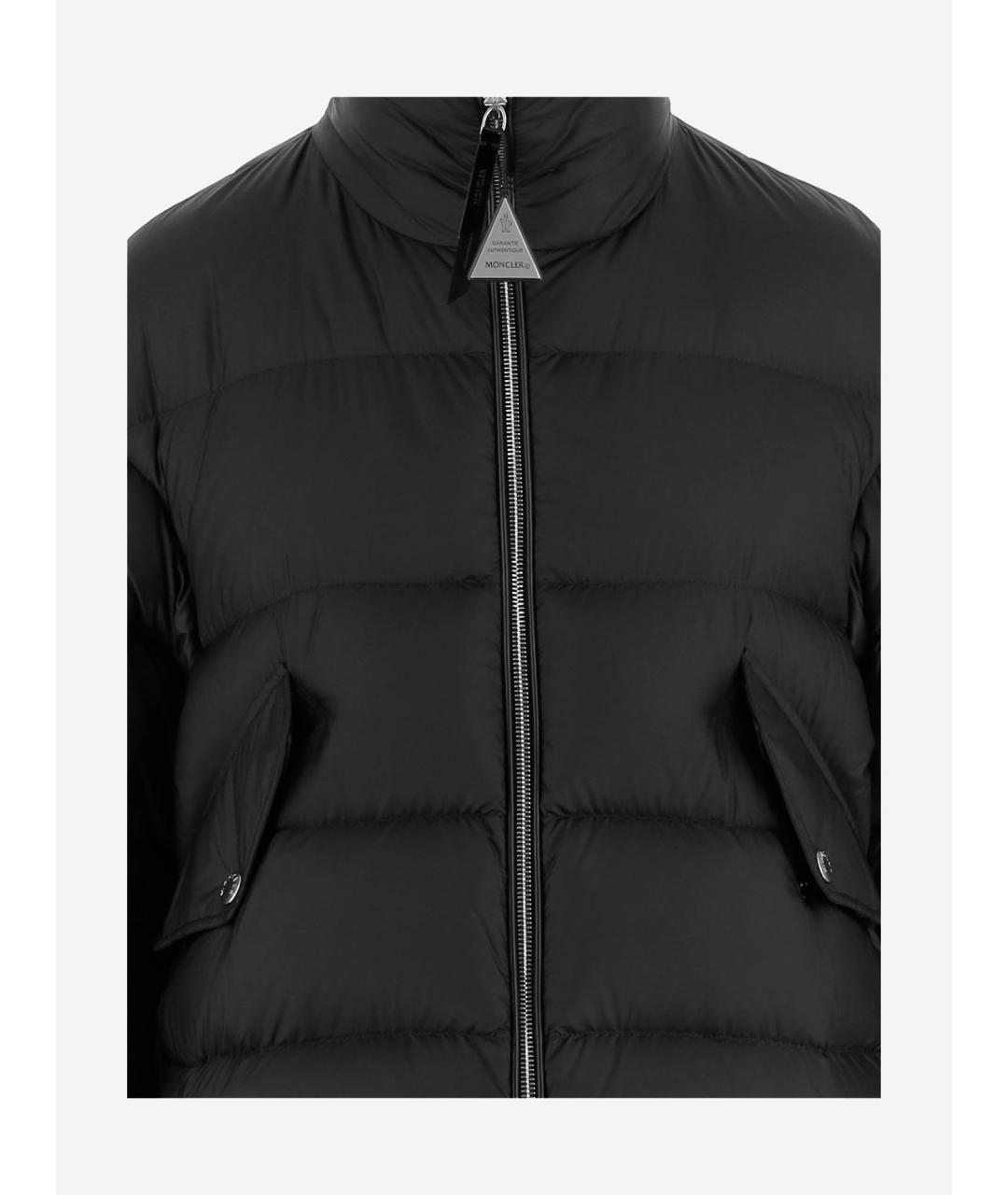 MONCLER Черная полиамидовая куртка, фото 3