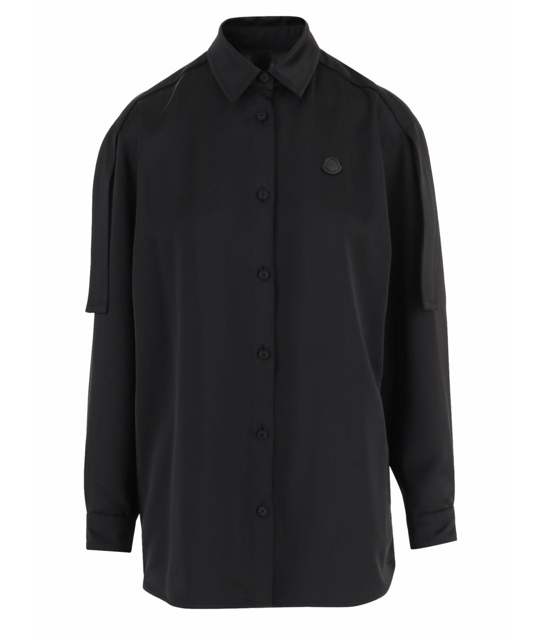 MONCLER Черная полиэстеровая куртка, фото 1