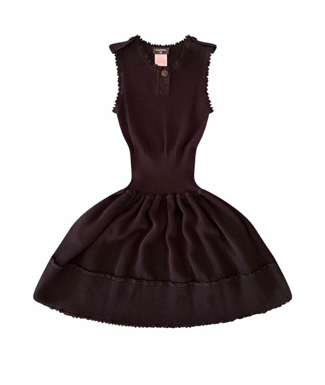 CHANEL PRE-OWNED Черное повседневное платье, фото 1