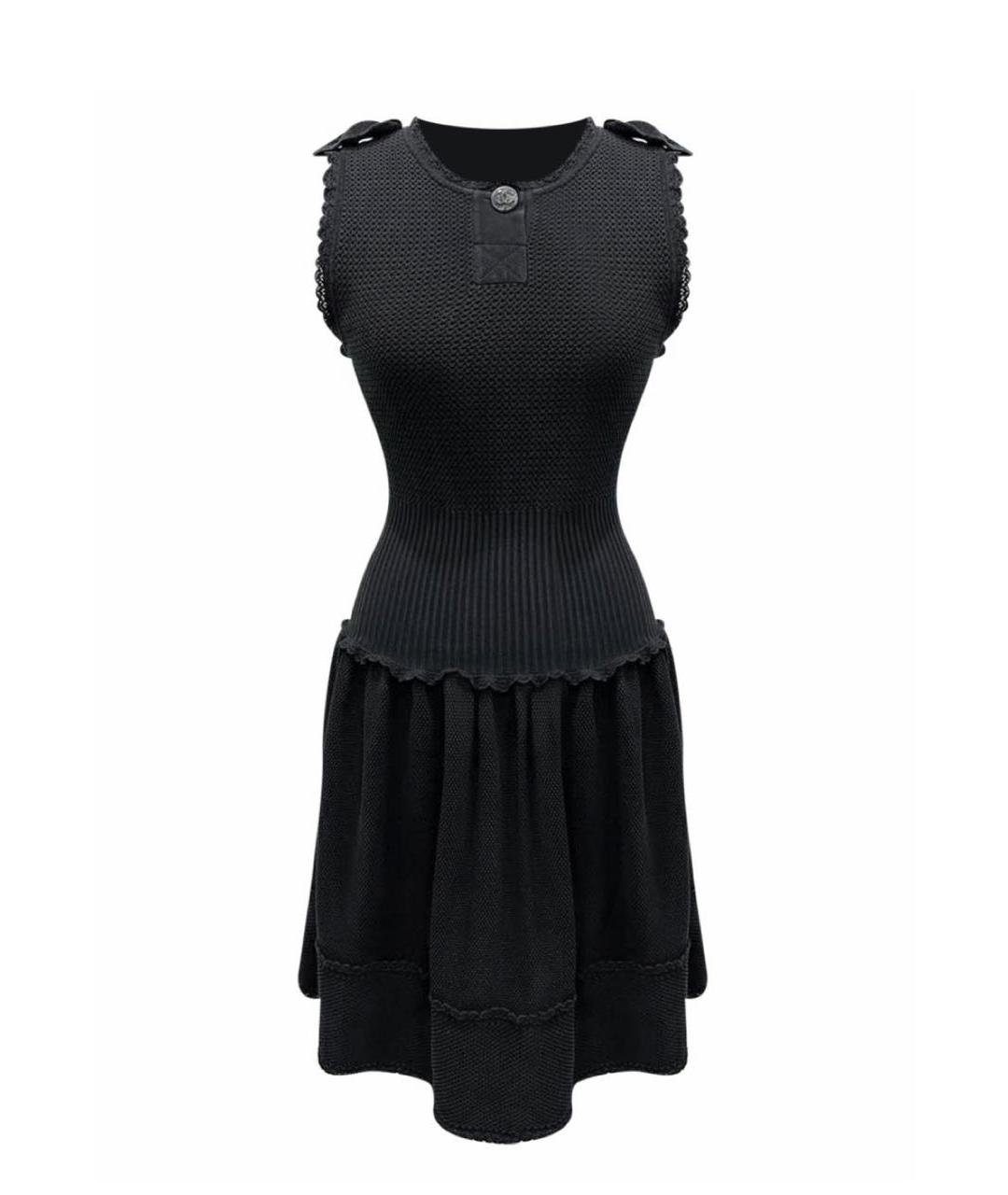 CHANEL PRE-OWNED Черное повседневное платье, фото 5