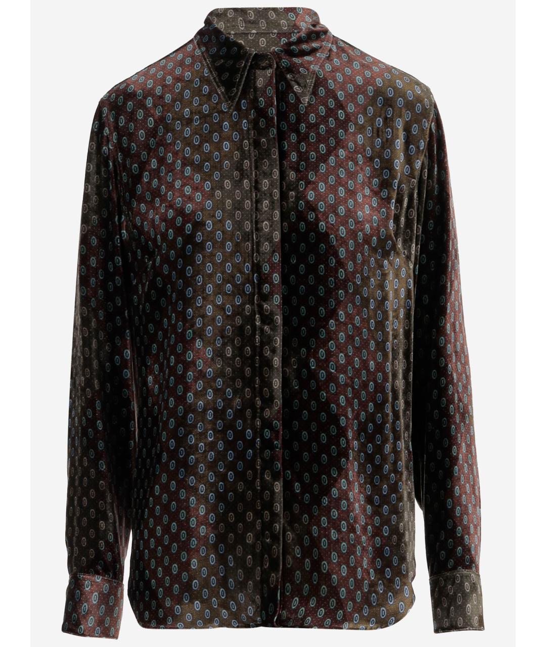 DRIES VAN NOTEN Мульти вискозная рубашка, фото 4