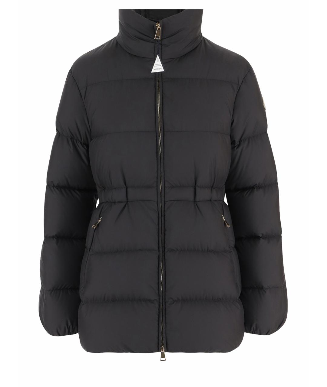 MONCLER Черный полиэстеровый пуховик, фото 1