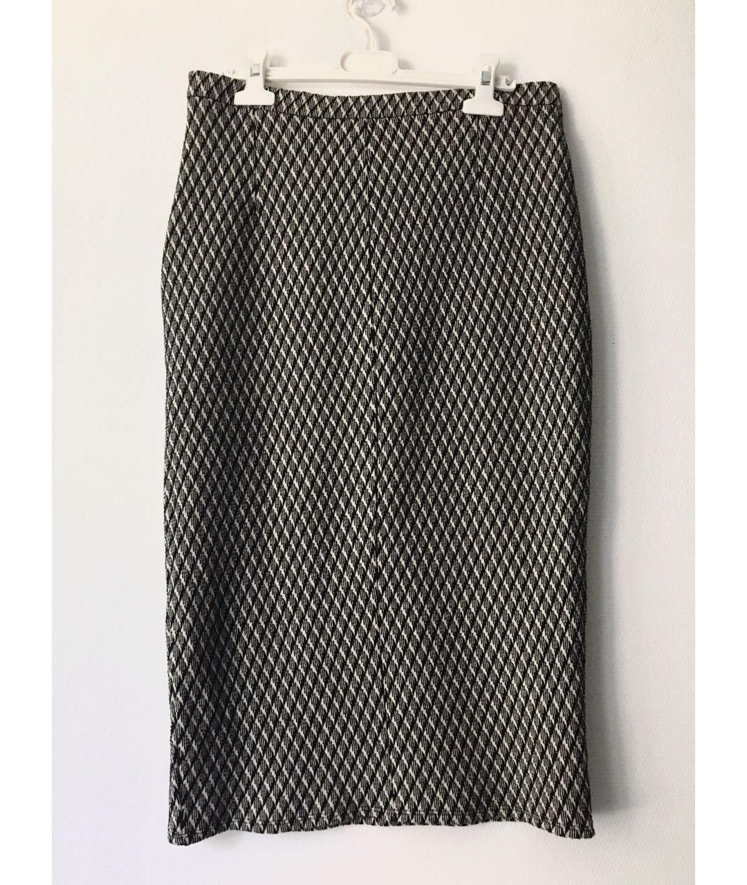 MAX MARA Мульти шерстяная юбка миди, фото 7
