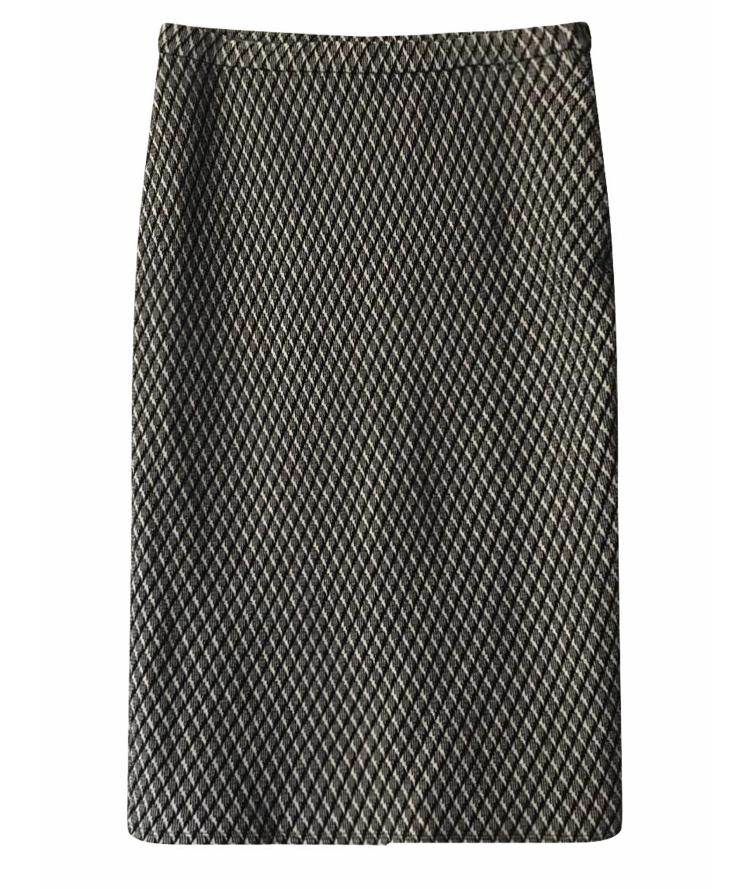 MAX MARA Мульти шерстяная юбка миди, фото 1