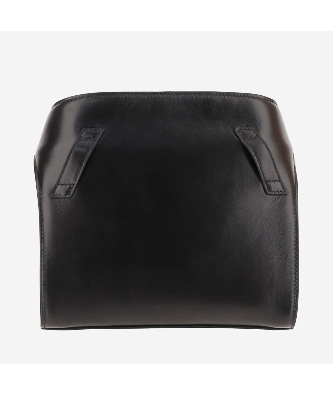 FERRAGAMO Черная кожаная сумка тоут, фото 3