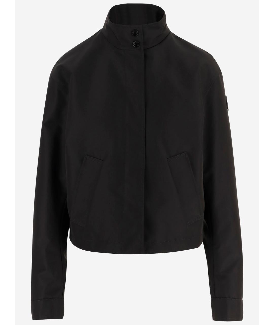 MONCLER Черная полиэстеровая куртка, фото 4