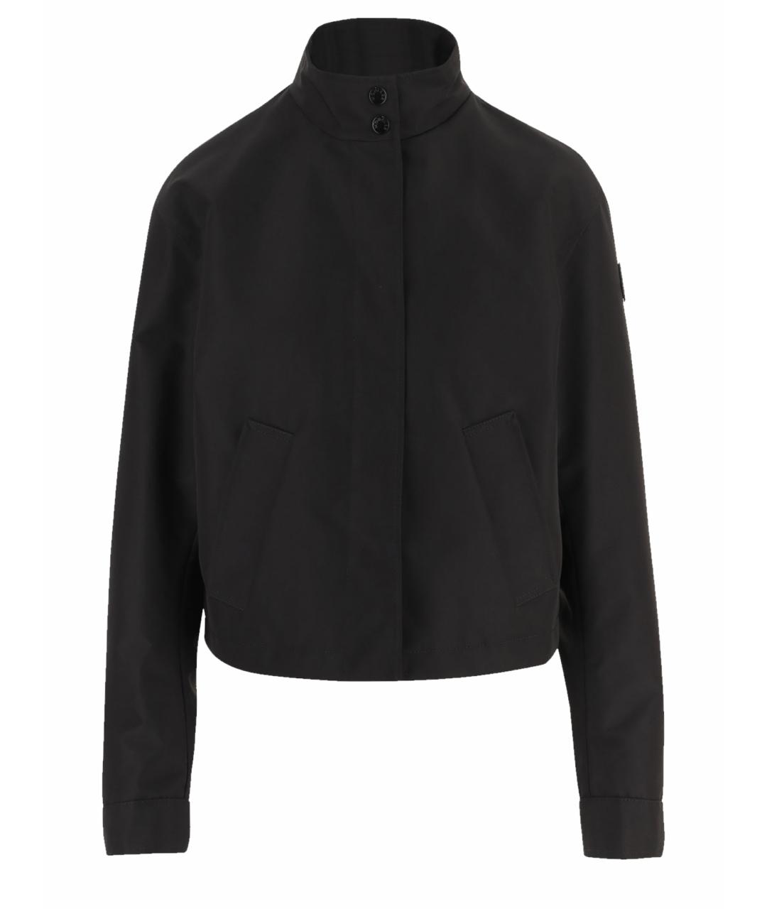 MONCLER Черная полиэстеровая куртка, фото 1
