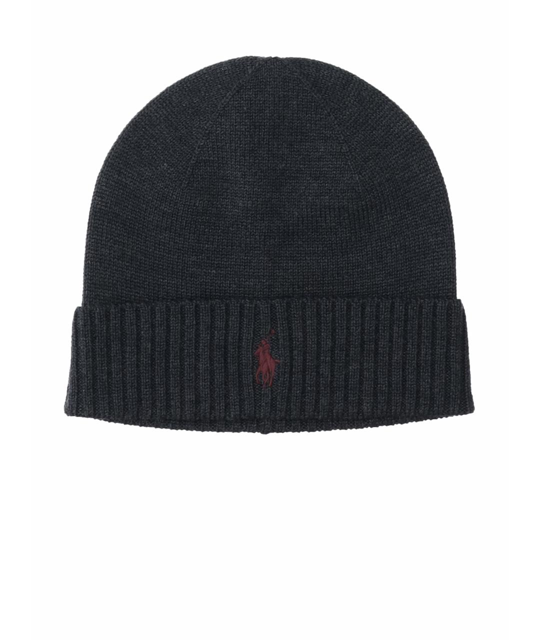 POLO RALPH LAUREN Серая шерстяная шапка, фото 1