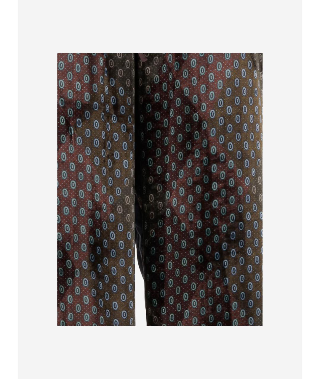 DRIES VAN NOTEN Мульти вискозные прямые брюки, фото 3