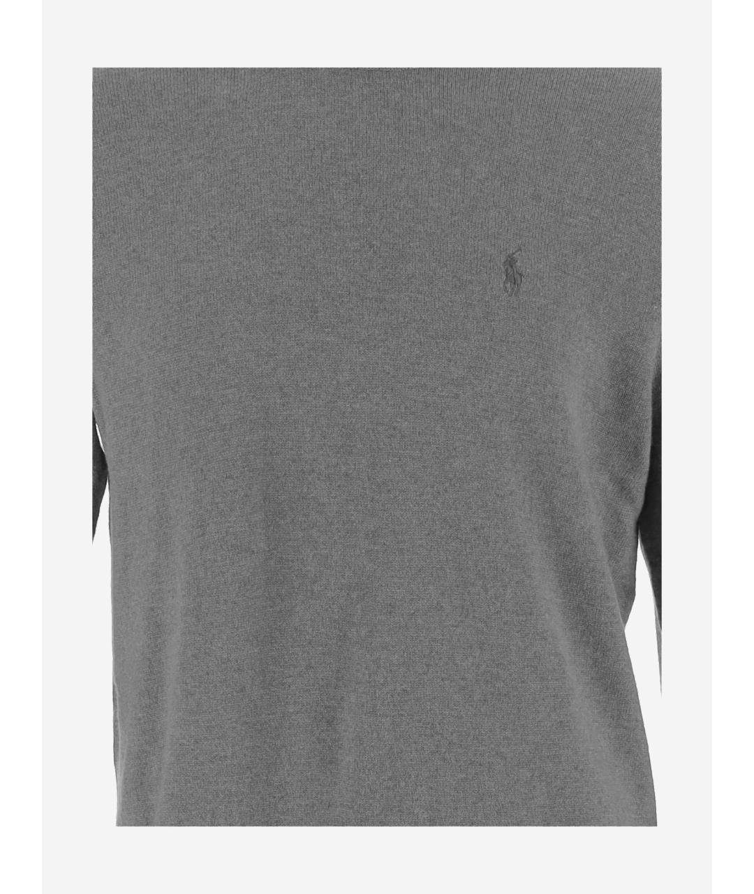 POLO RALPH LAUREN Серый шерстяной джемпер / свитер, фото 3