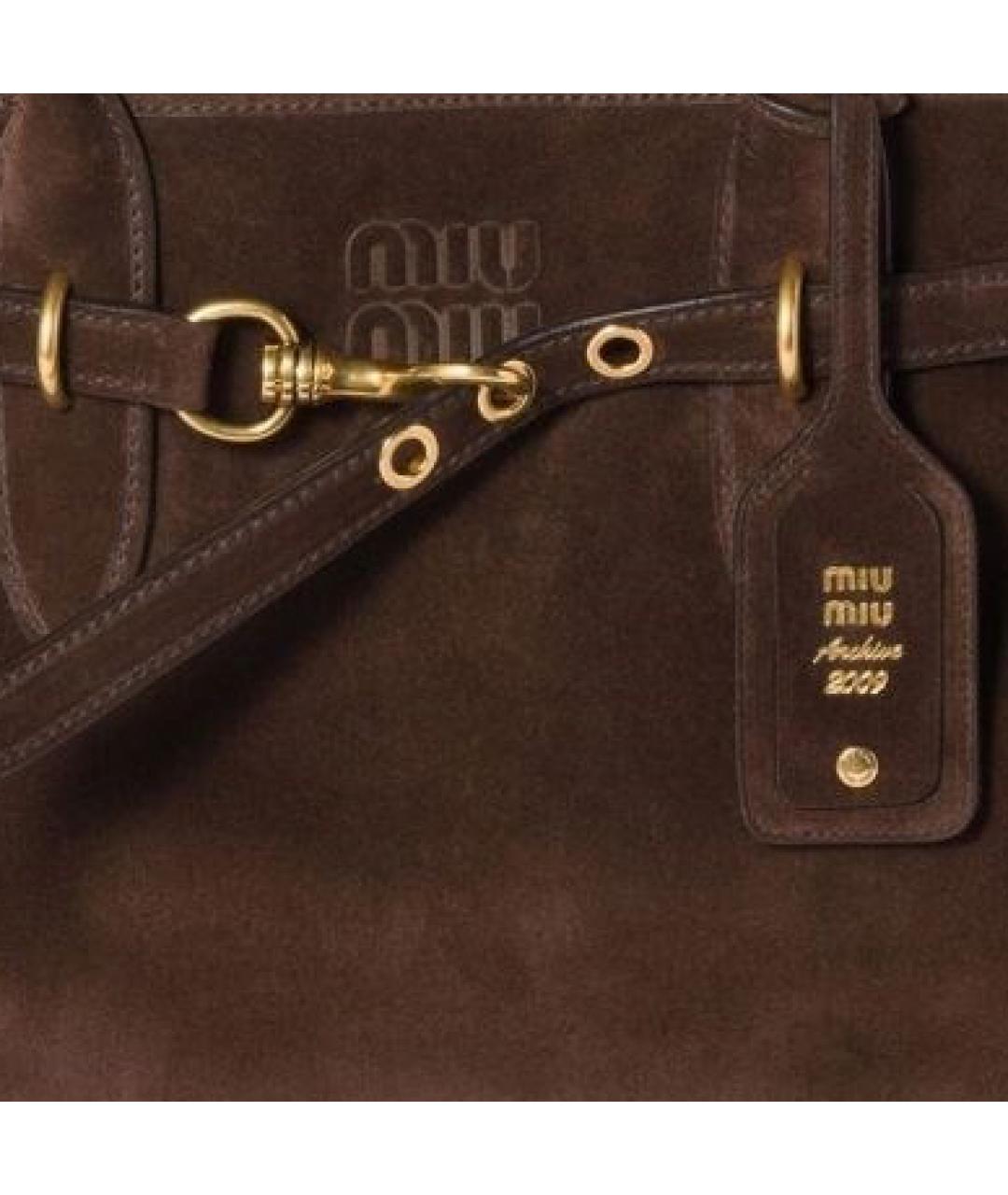 MIU MIU Коричневая сумка тоут, фото 4
