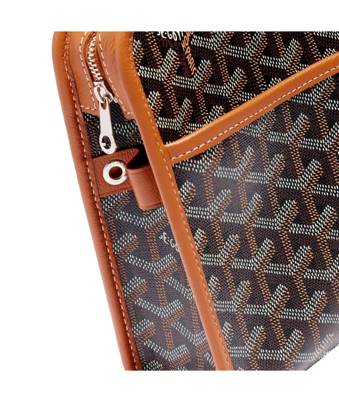 GOYARD Коричневая косметичка, фото 4