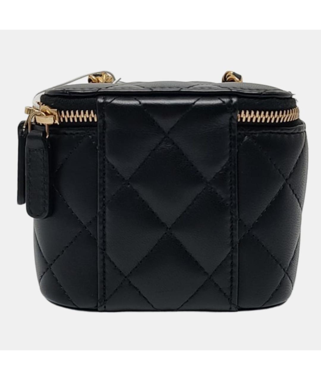 CHANEL Черная кожаная сумка через плечо, фото 4