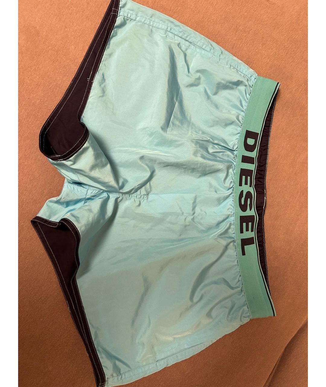 DIESEL Синие полиэстеровые шорты, фото 2