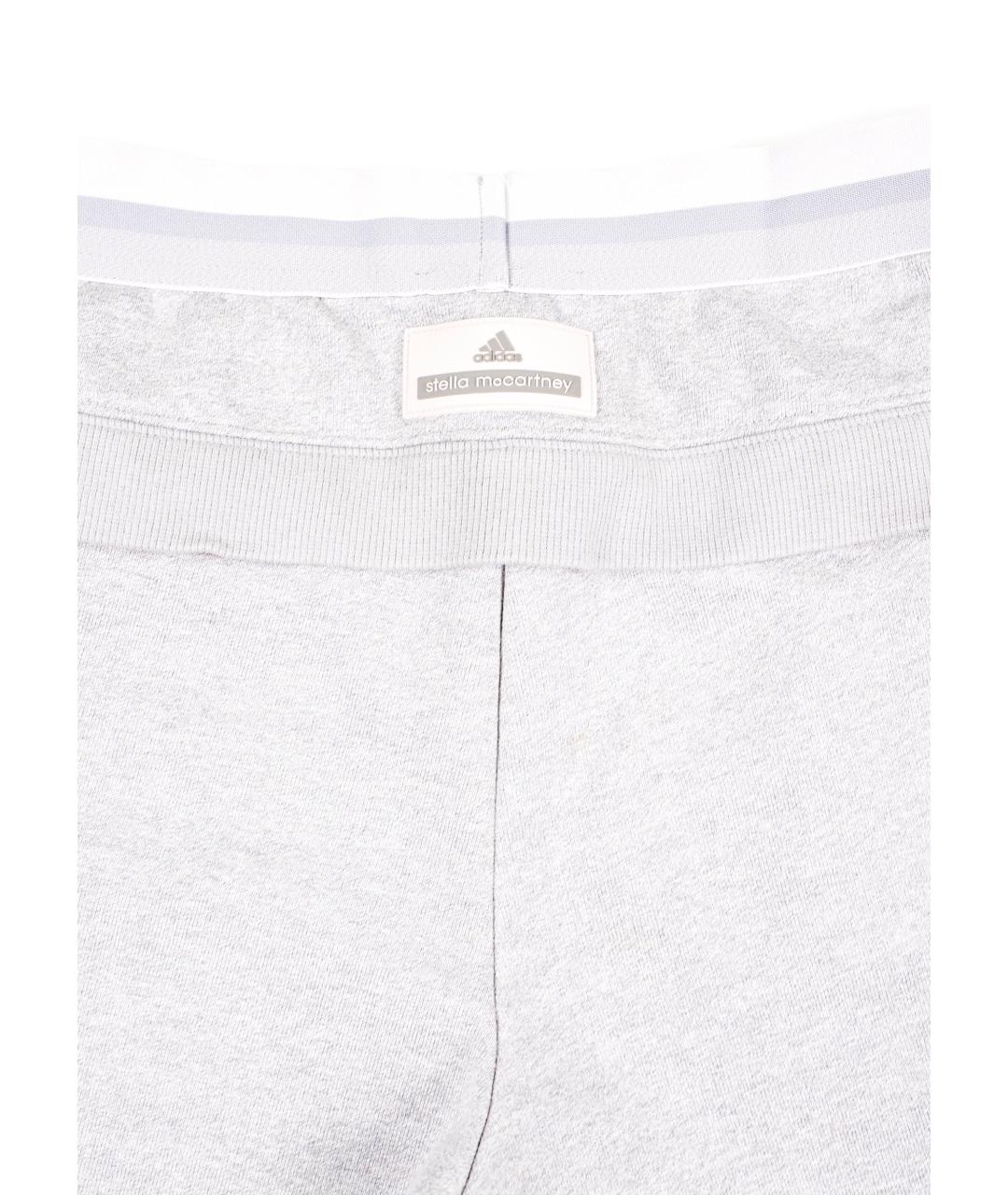 ADIDAS BY STELLA MCCARTNEY Серые хлопковые брюки узкие, фото 6