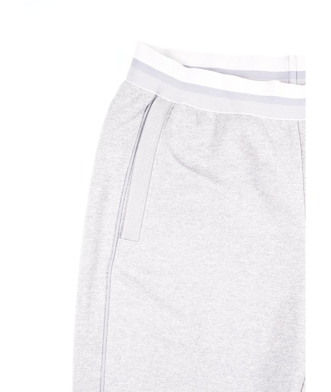 ADIDAS BY STELLA MCCARTNEY Серые хлопковые брюки узкие, фото 5