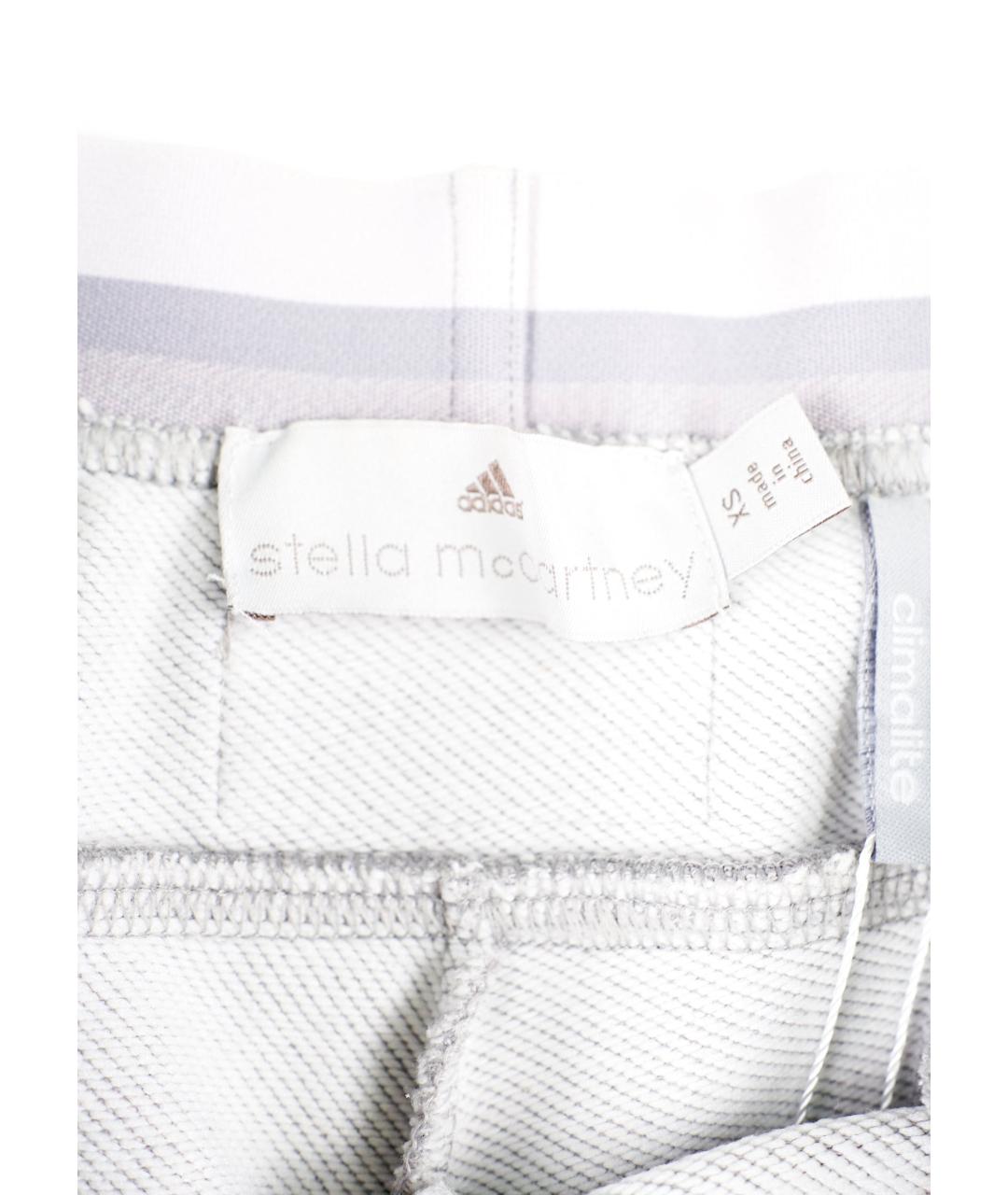 ADIDAS BY STELLA MCCARTNEY Серые хлопковые брюки узкие, фото 3