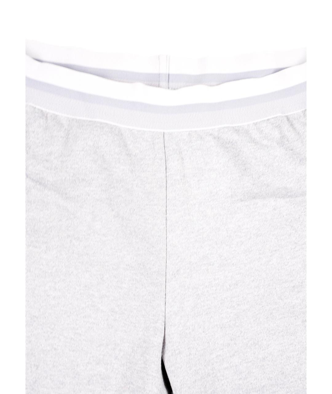 ADIDAS BY STELLA MCCARTNEY Серые хлопковые брюки узкие, фото 7