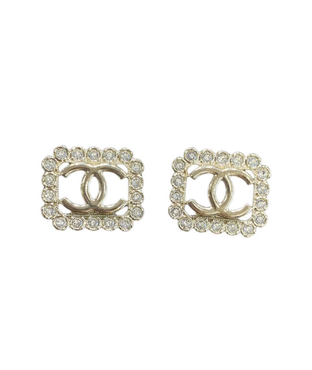 CHANEL Золотые позолоченные серьги, фото 1