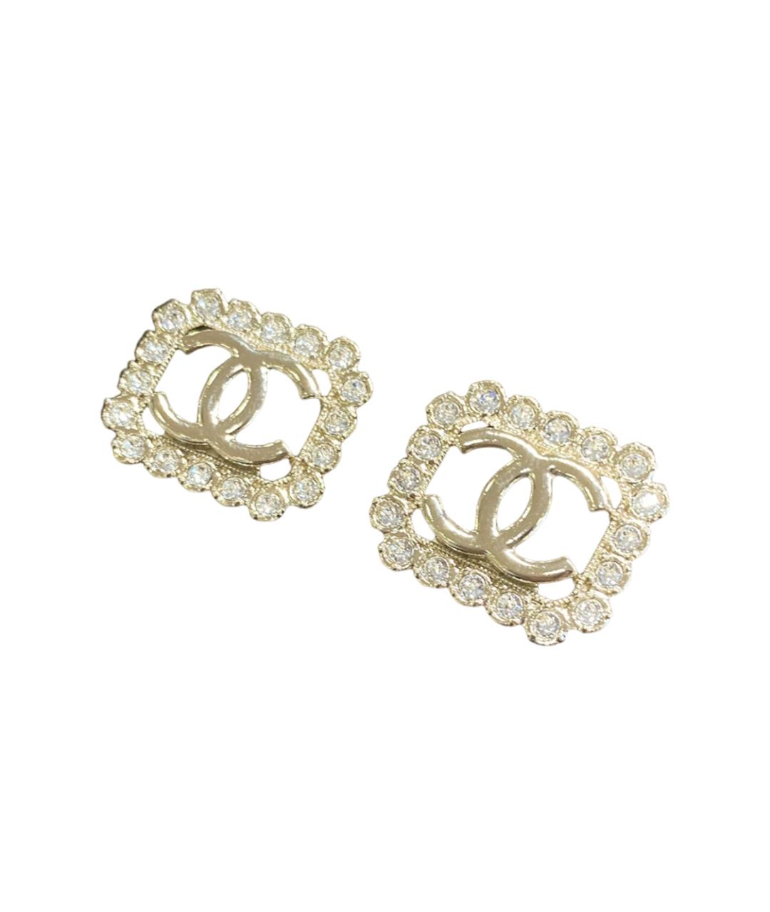 CHANEL Золотые позолоченные серьги, фото 3