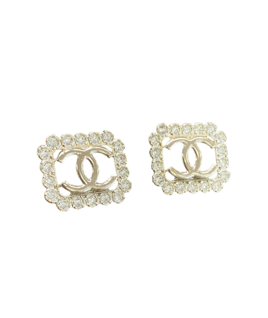 CHANEL Золотые позолоченные серьги, фото 2