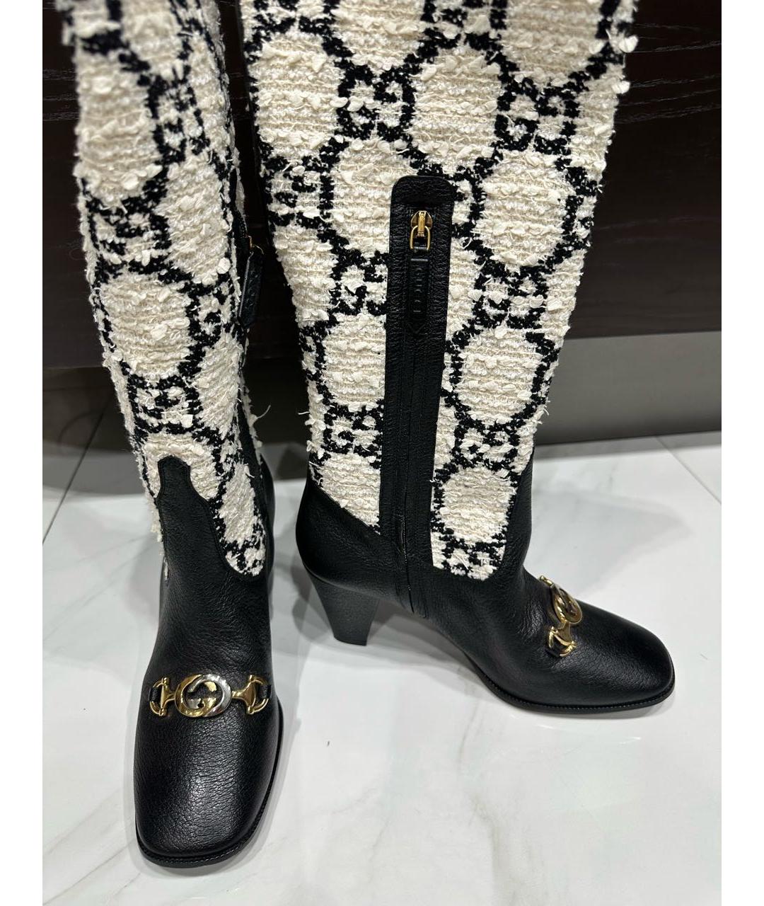 GUCCI Мульти кожаные сапоги, фото 3