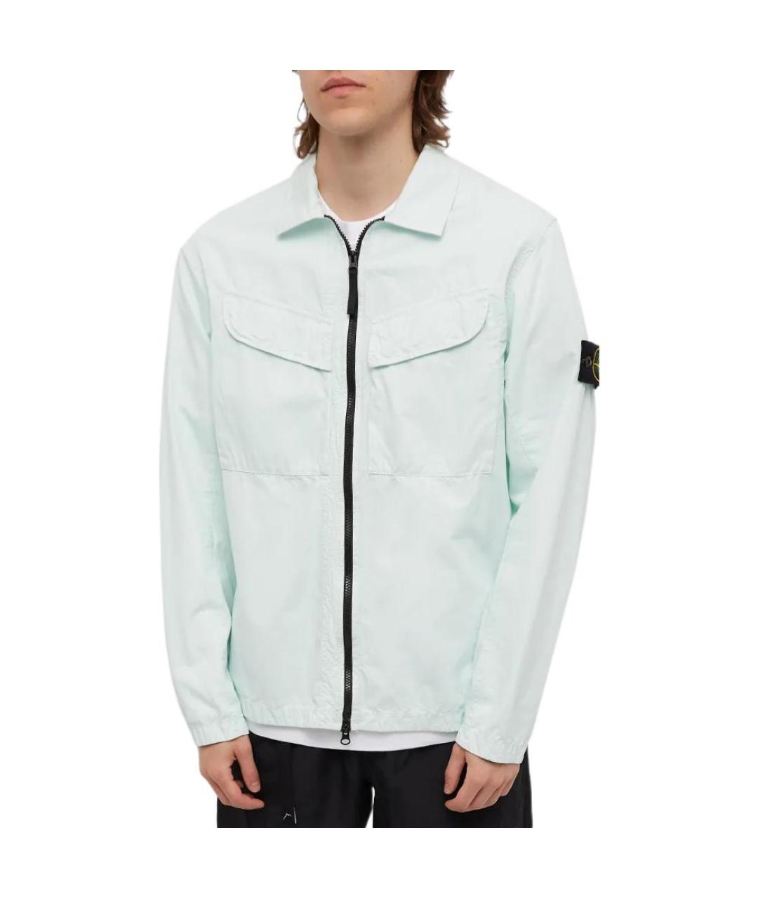 STONE ISLAND Голубая куртка, фото 2