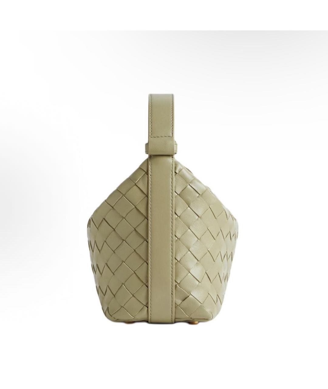 BOTTEGA VENETA Бежевая кожаная сумка через плечо, фото 4