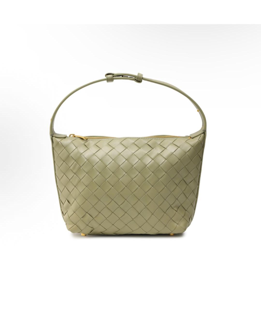 BOTTEGA VENETA Бежевая кожаная сумка через плечо, фото 2
