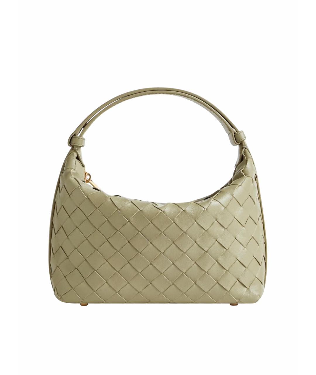 BOTTEGA VENETA Бежевая кожаная сумка через плечо, фото 1