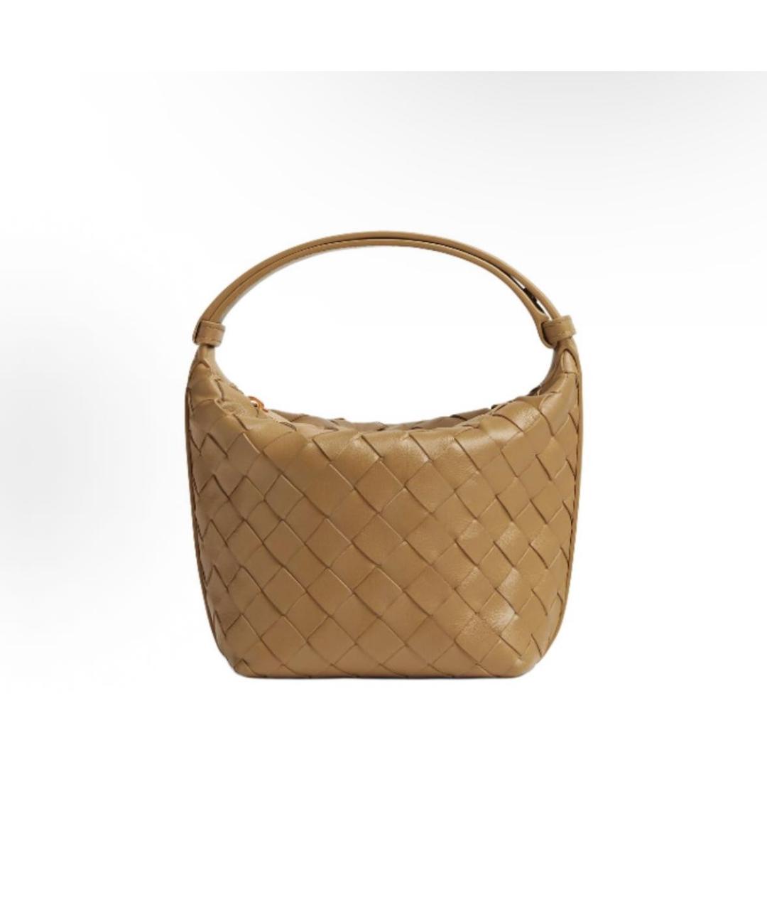 BOTTEGA VENETA Коричневая кожаная сумка через плечо, фото 6