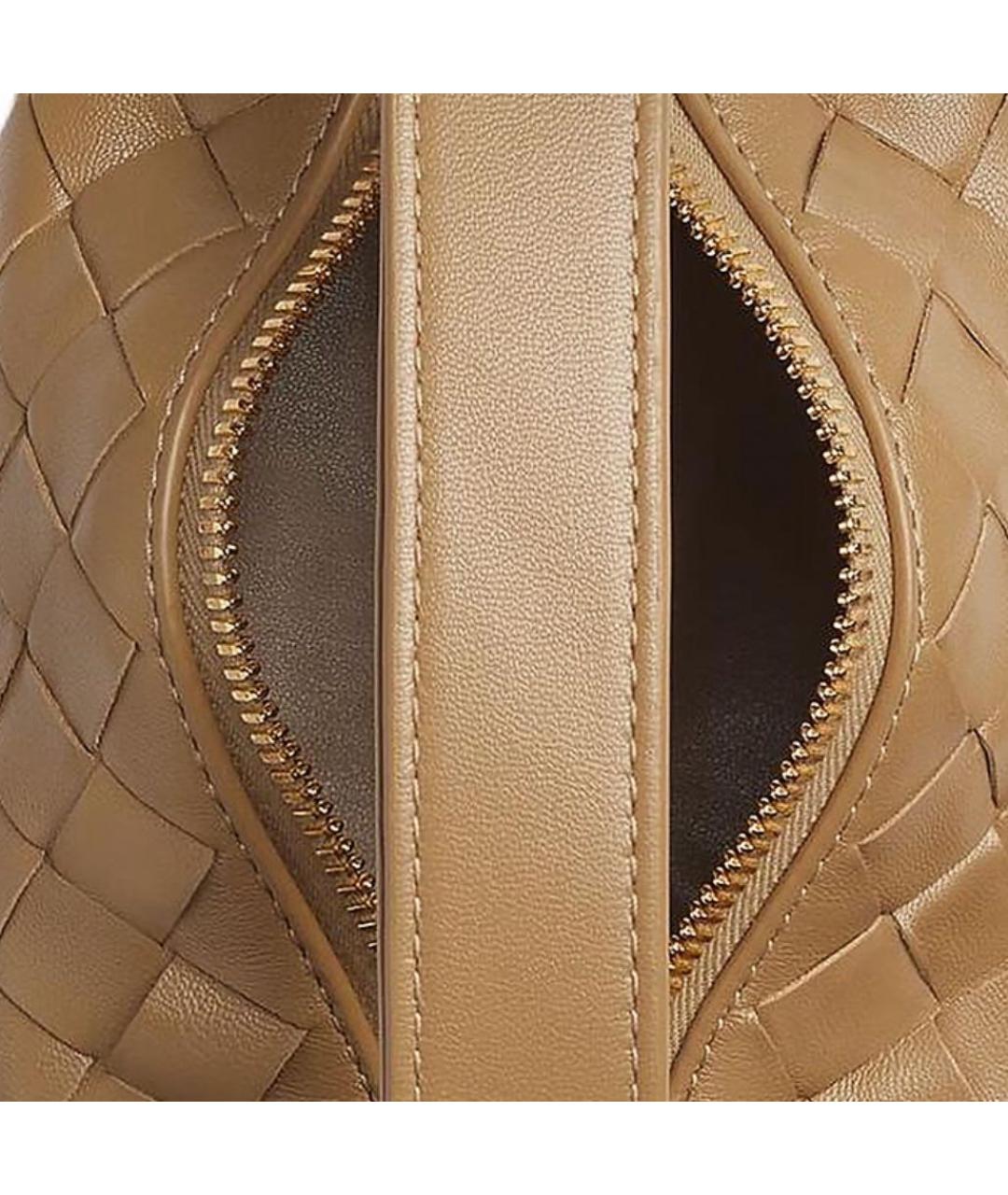 BOTTEGA VENETA Коричневая кожаная сумка через плечо, фото 5