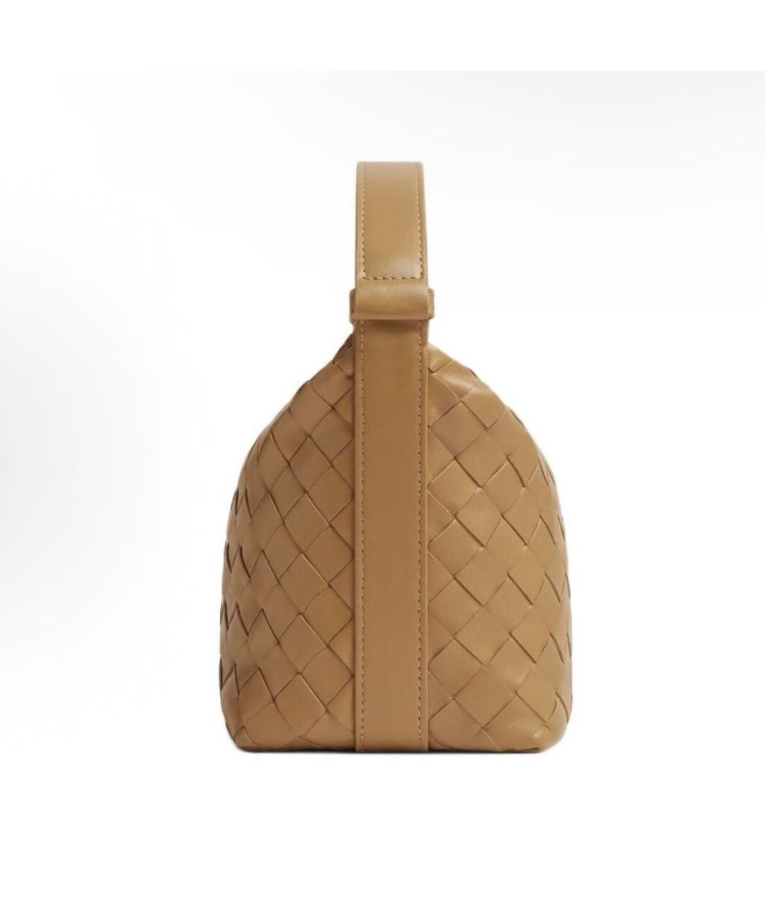 BOTTEGA VENETA Коричневая кожаная сумка через плечо, фото 2