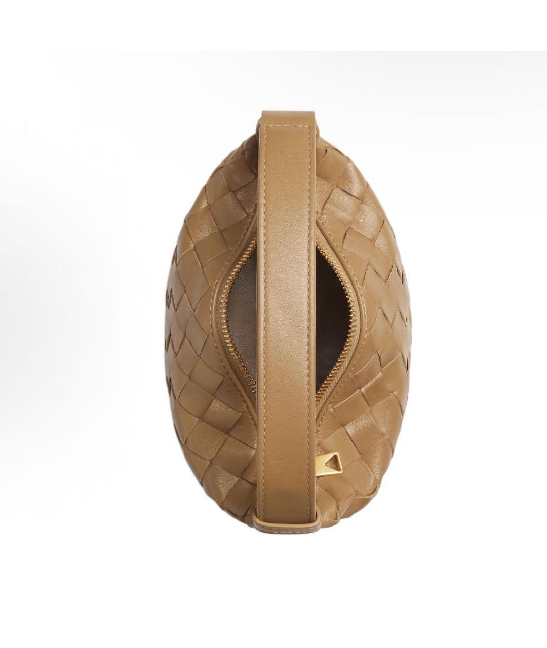 BOTTEGA VENETA Коричневая кожаная сумка через плечо, фото 3
