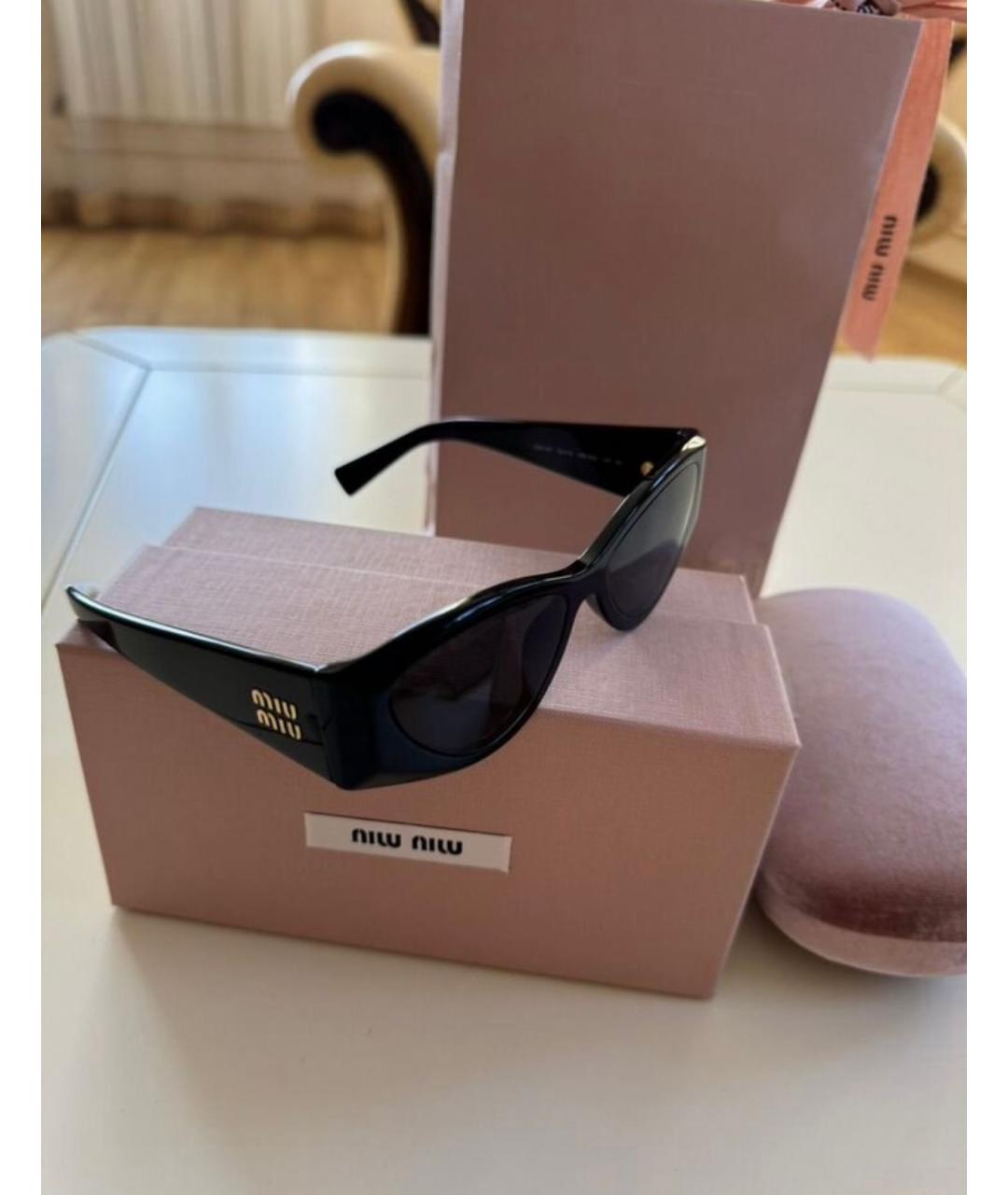MIU MIU Пластиковые солнцезащитные очки, фото 3