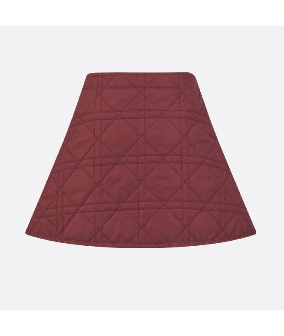 CHRISTIAN DIOR Бордовая юбка, фото 2