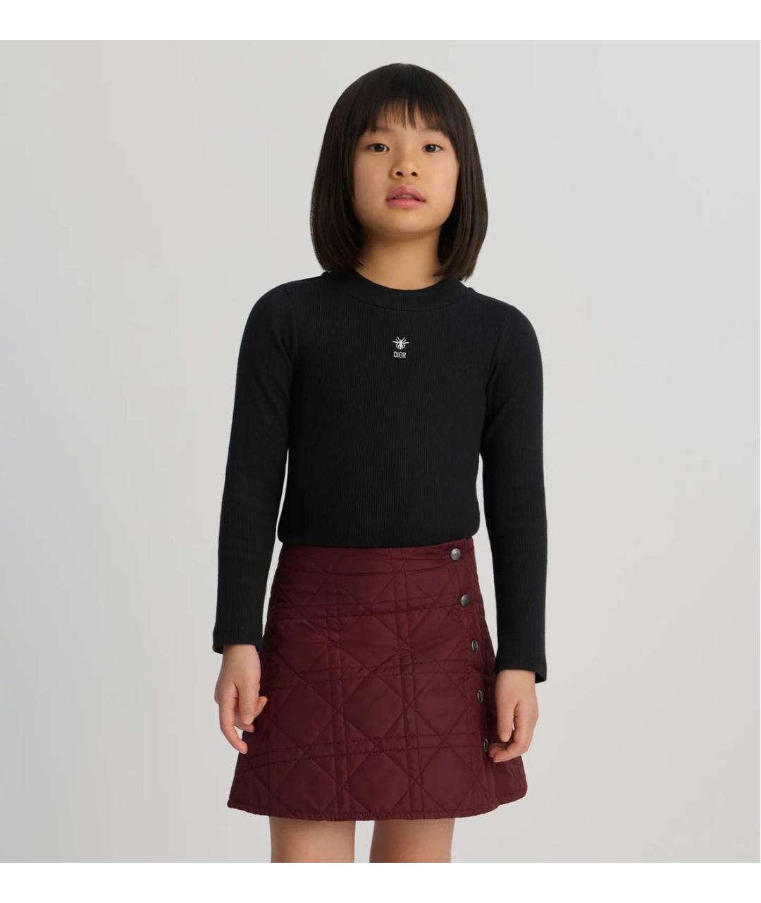CHRISTIAN DIOR Бордовая юбка, фото 3