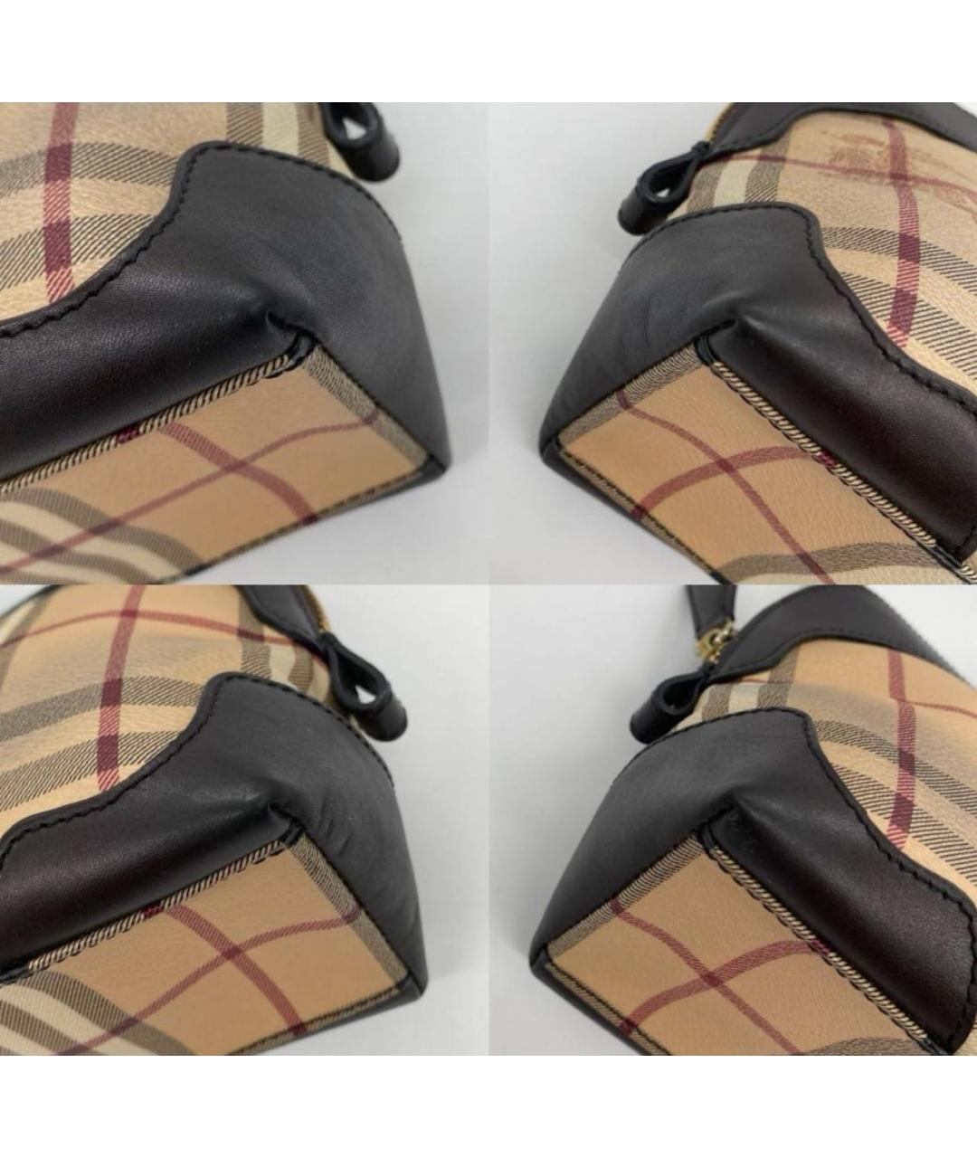 BURBERRY Коричневая кожаная сумка через плечо, фото 4