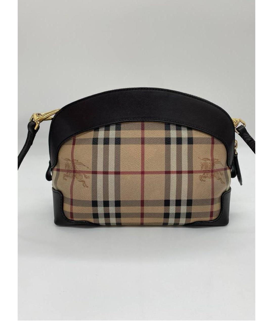 BURBERRY Коричневая кожаная сумка через плечо, фото 2