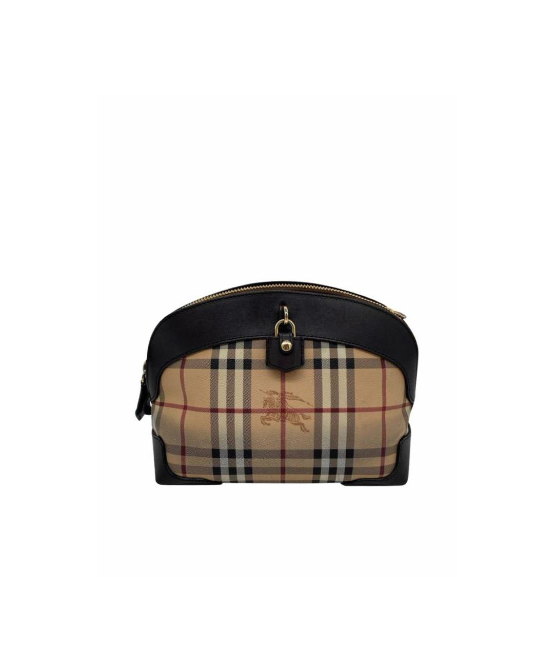 BURBERRY Коричневая кожаная сумка через плечо, фото 1