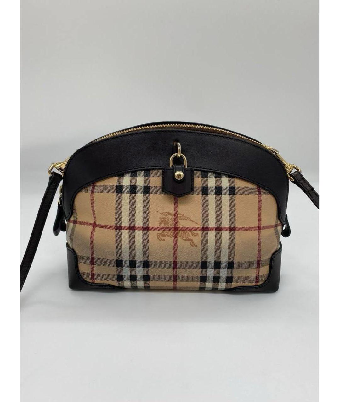 BURBERRY Коричневая кожаная сумка через плечо, фото 8