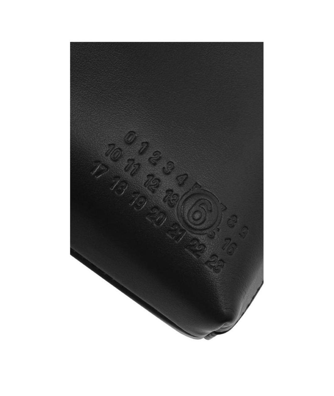 MAISON MARGIELA Черная сумка через плечо из искусственной кожи, фото 2