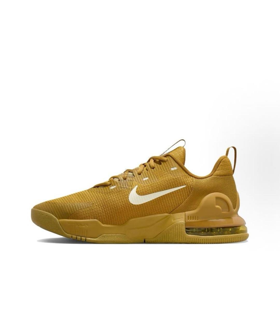 NIKE Оранжевое текстильные кроссовки, фото 2