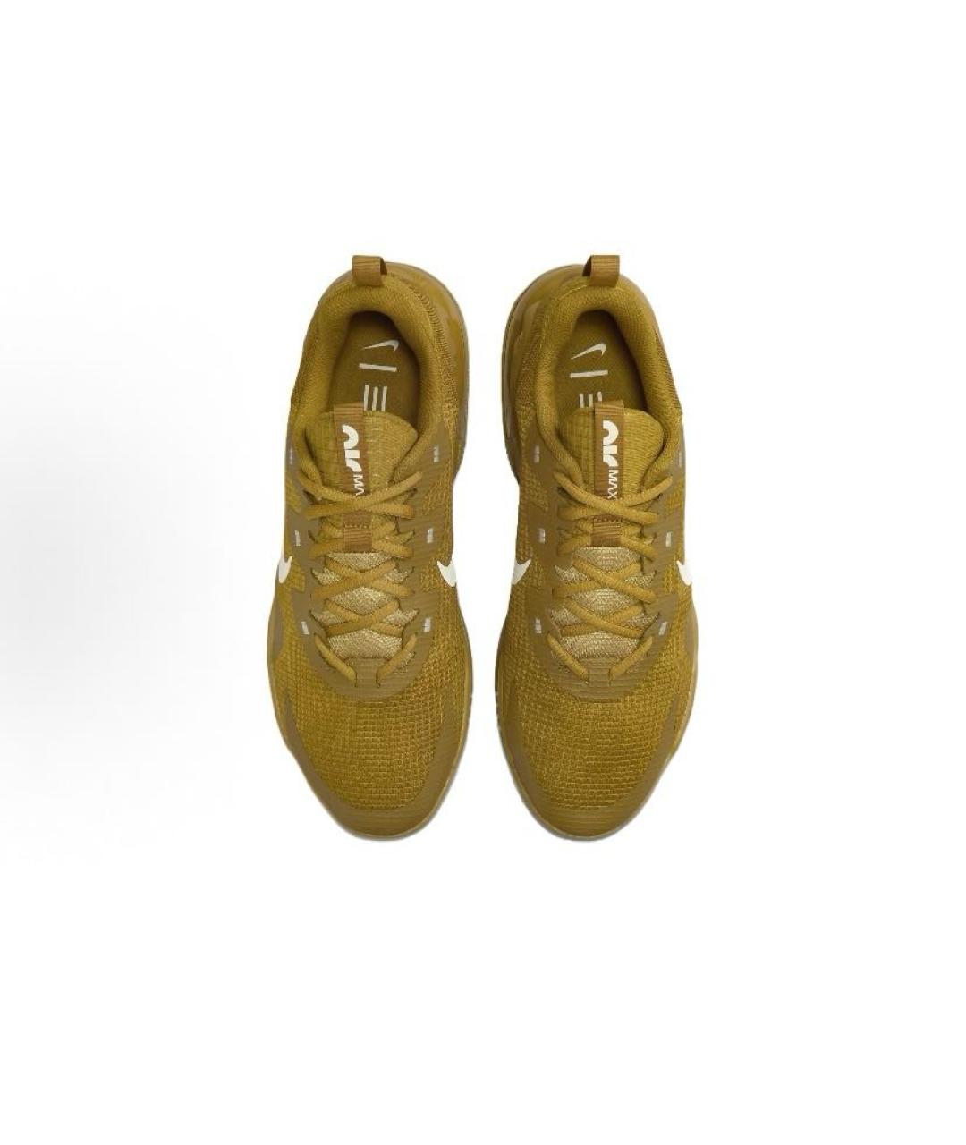NIKE Оранжевое текстильные кроссовки, фото 4