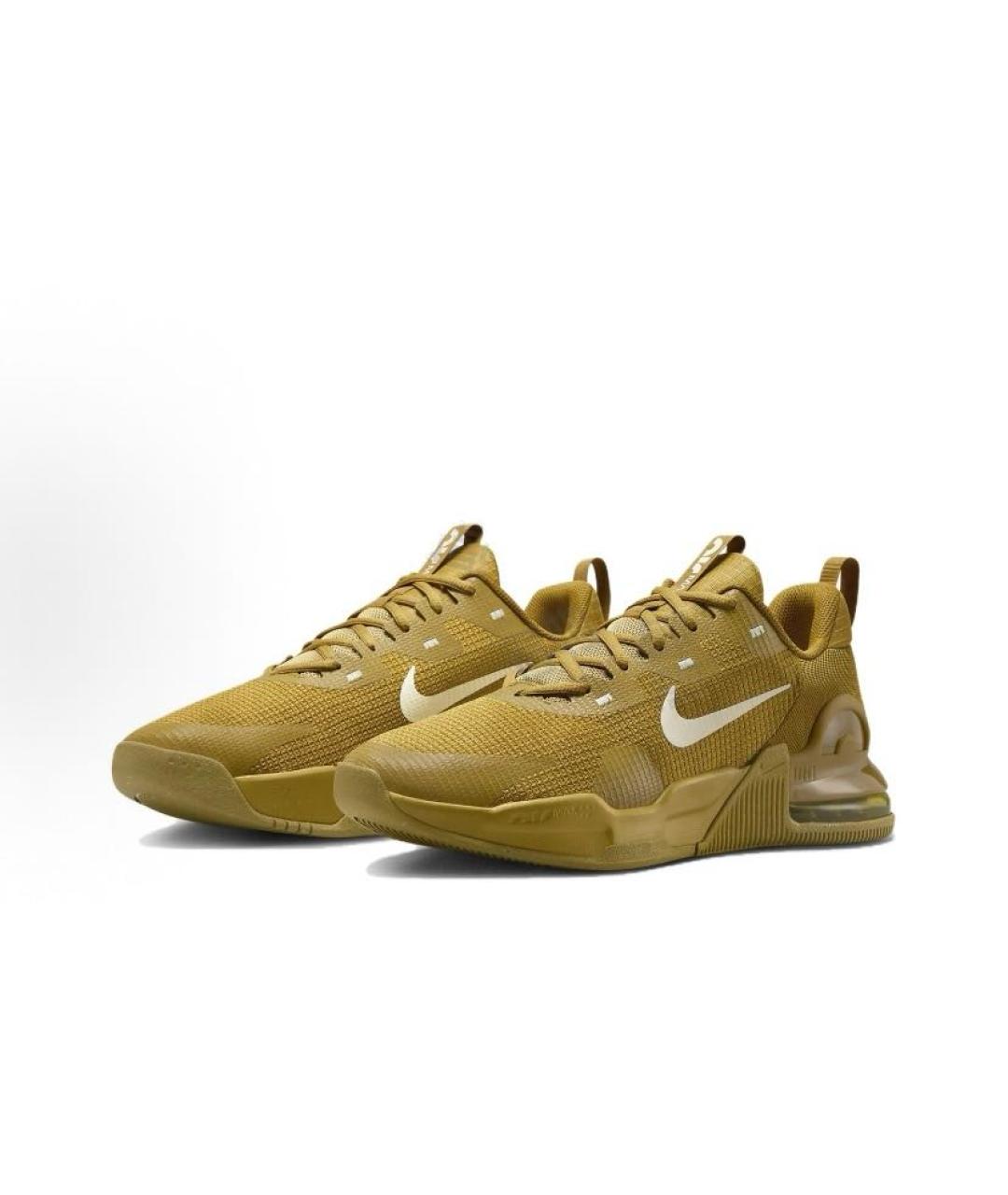 NIKE Оранжевое текстильные кроссовки, фото 3